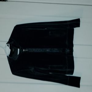 Navy Blue Velour zip up jacket